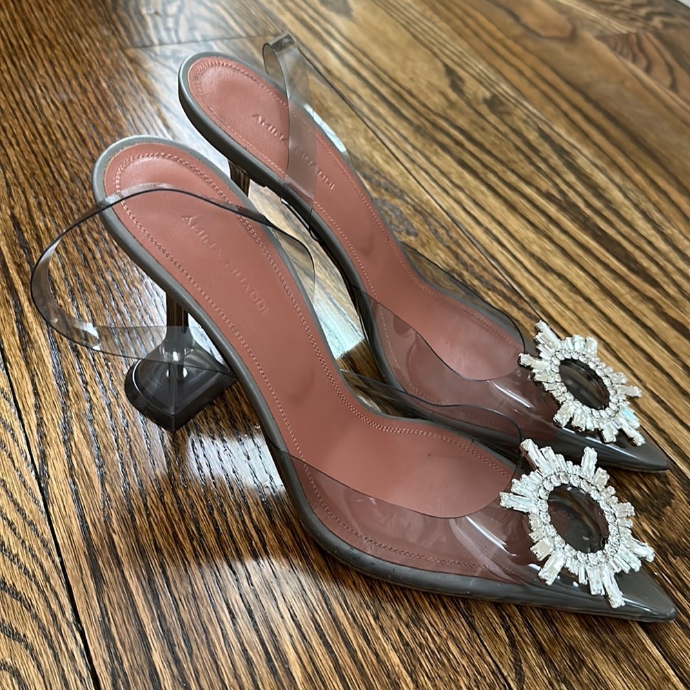 Amina Muaddi Begum Heels size 39 worn condition